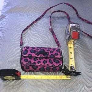 VERA BRADLEY OCELOT LEOPARD MINI WALLET CROSSBODY